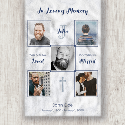 Show details for Memorial Collage Blanket
