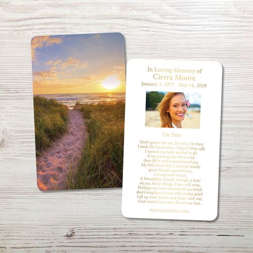 Show details for Pathway Home Gold Foil Memorial Card