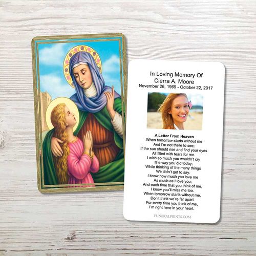 Show details for St. Anne Memorial Card