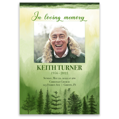 Show details for Green Scenery Watercolor Invitation