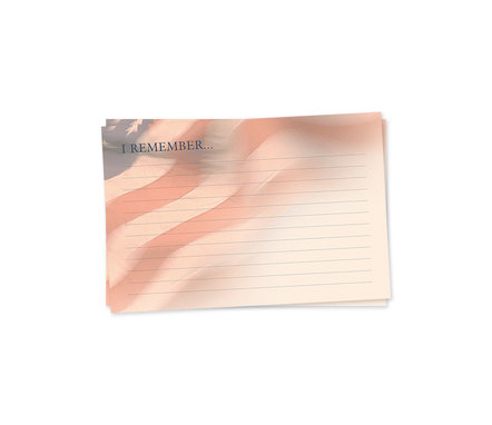 Show details for American Flag "In Memory" Card