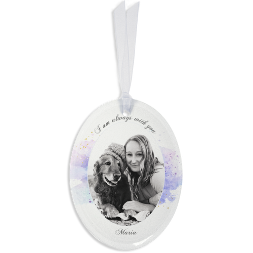Show details for Watercolor Oval Ornament