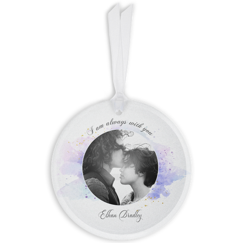Show details for Watercolor Circle Ornament