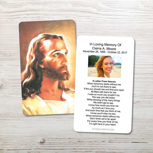 Show details for Jesus 2 Memorial Card