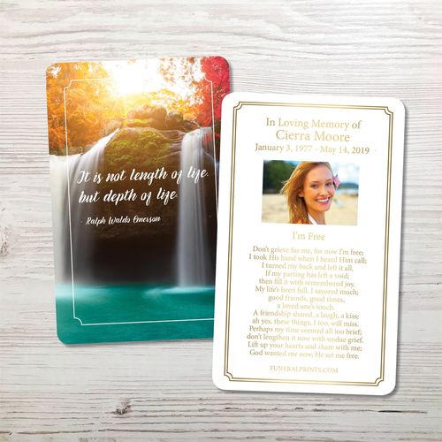 Show details for Depth Of Life Premium Prayer Card