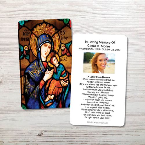 Show details for Our Lady Memorial Card