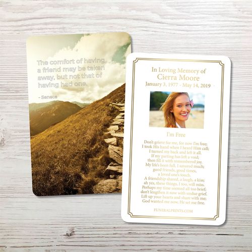 Show details for Mountainside Premium Prayer Card