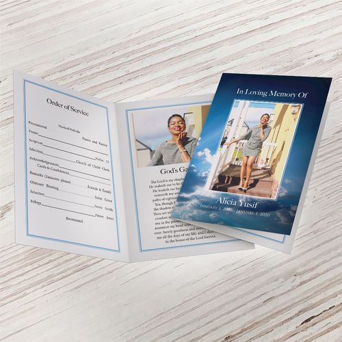 Show details for Blue Clouds Program (8.5x11)