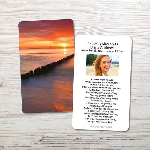 Show details for Sunset Bay Memorial Card