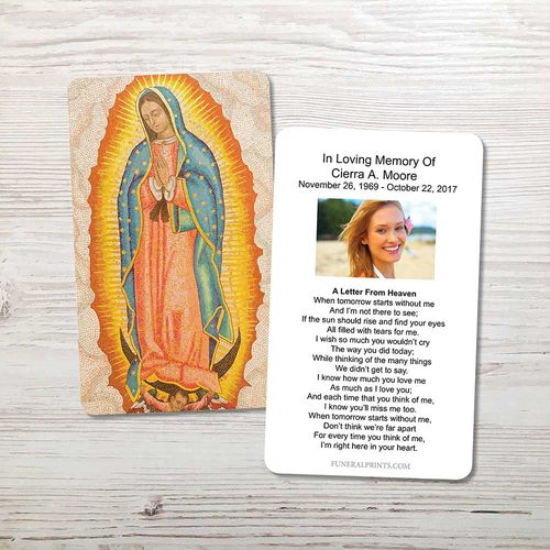 Show details for Guadalupe Memorial Card