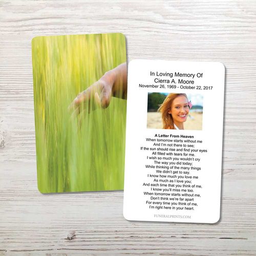 Show details for Green Meadow Memorial Card