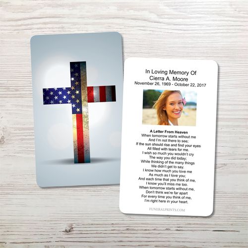 Show details for American Cross Memorial Card