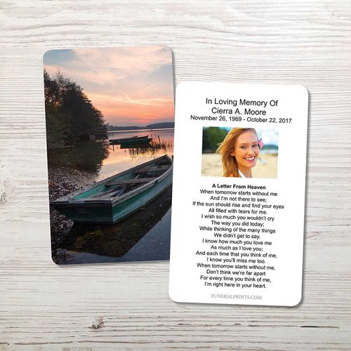 Show details for Lake Sunrise Memorial Card