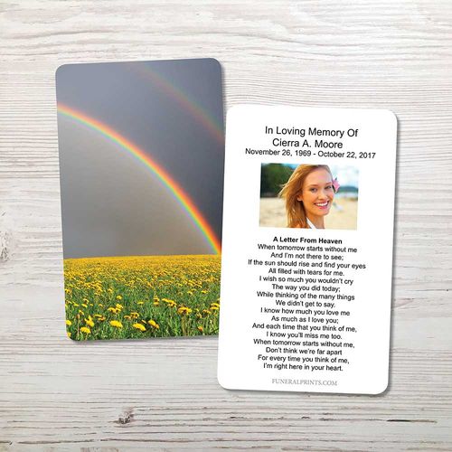 Show details for Rainbow Memorial Card