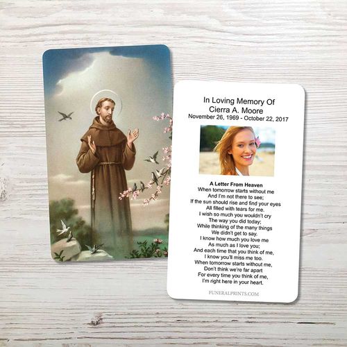 Show details for St. Francis 3 Memorial Card