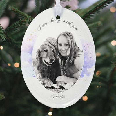 Show details for Watercolor Oval Ornament