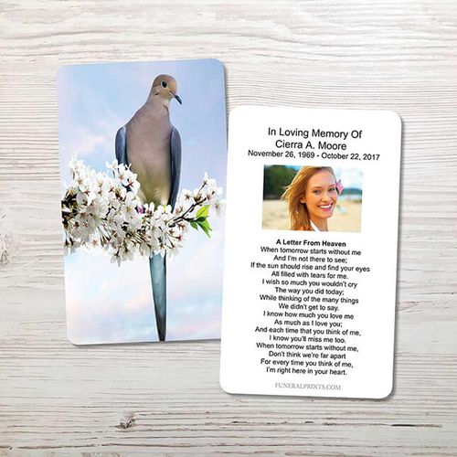 Show details for Dove Memorial Card