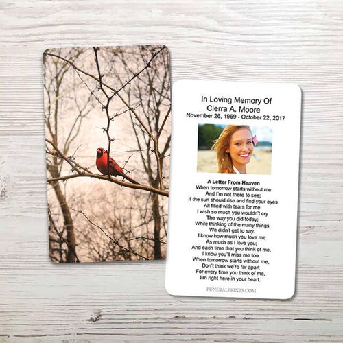 Show details for Cardinal Memorial Card