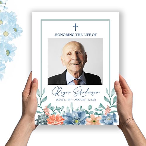 Show details for Multi Floral Religious Premium Program (8.5x11)