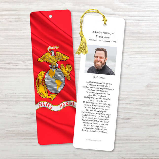 Show details for Marine Flag Bookmark