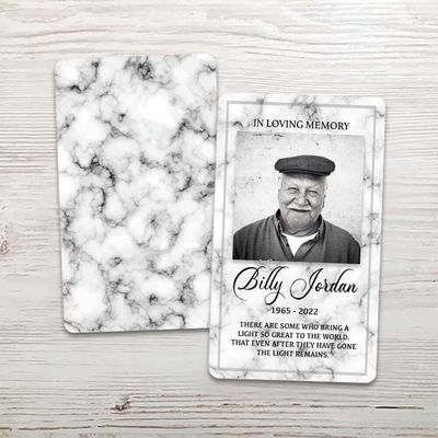 Show details for White Marble Memorial Package