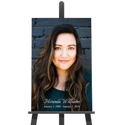 Show details for Single Photo Funeral Poster
