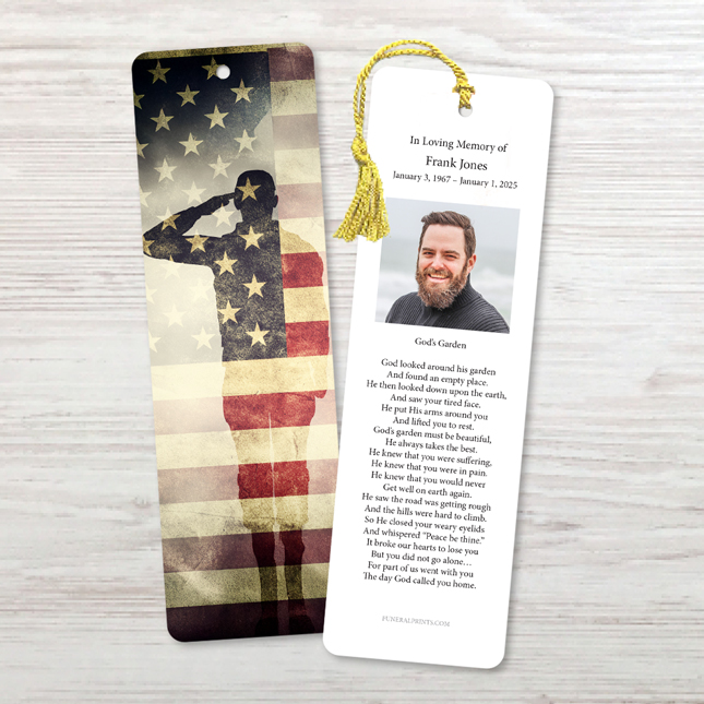 Show details for Soldier Saluting Bookmark