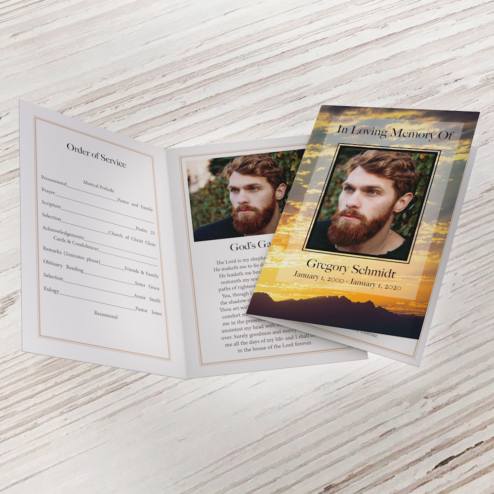 Show details for A New Day Funeral Program (MegaEdit)