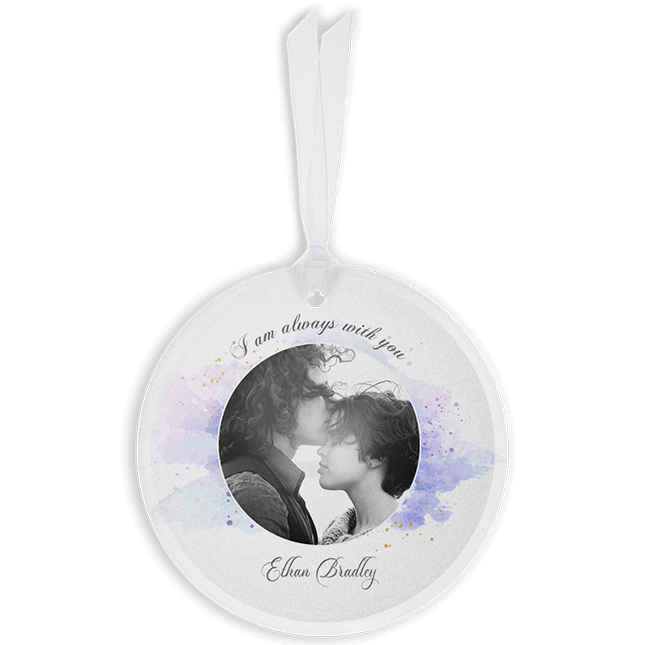 Show details for Watercolor Circle Ornament