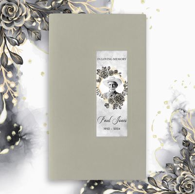 Show details for Black Gold Floral Memorial Package