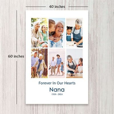 Show details for 6 Portrait Collage Blanket