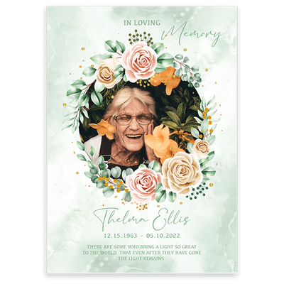 Show details for Multi Gold Floral Announcement