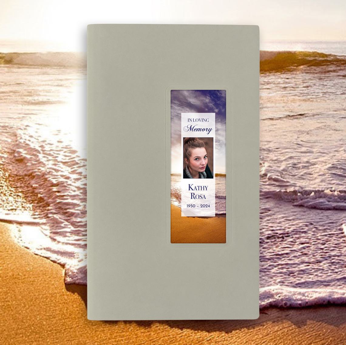 Show details for Oceanfront Guest Book - Gray