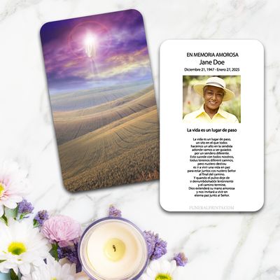 Show details for New Beginning Spanish Prayer Card
