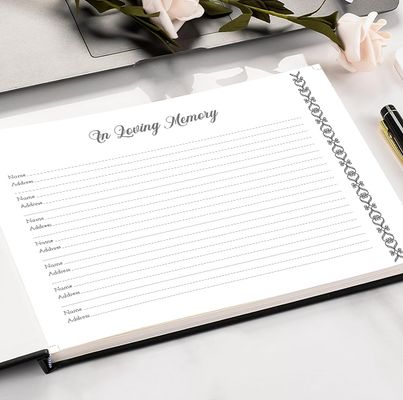 Show details for White Sign In Guest Book