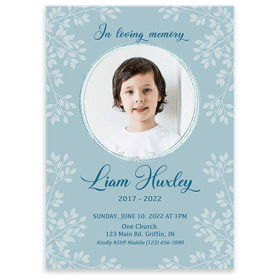Show details for Leaves Silhouette Invitation