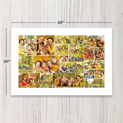 Show details for 22 Photo Collage Blanket