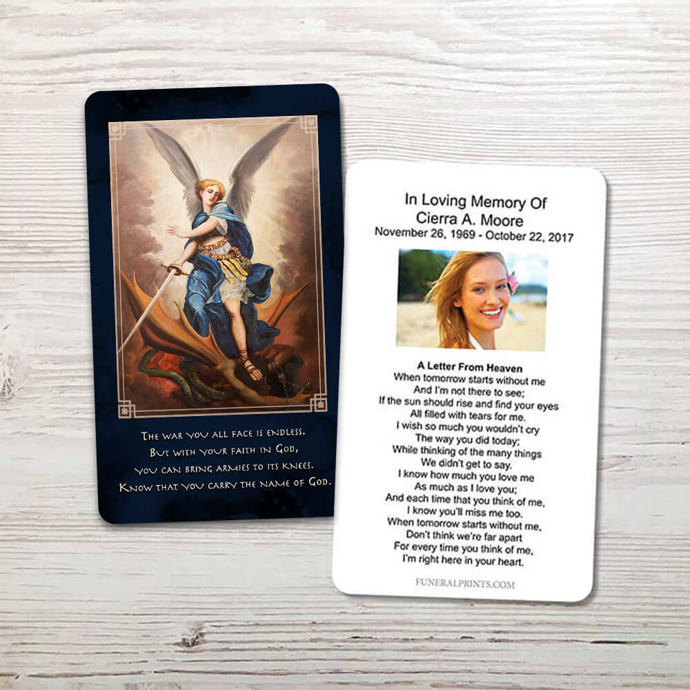 Show details for St. Michael Memorial Card