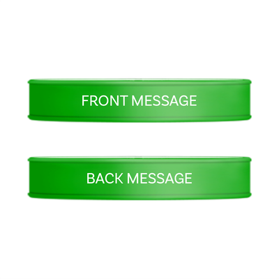 Show details for Green and White Classic Wristband