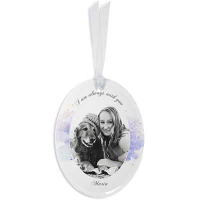 Show details for Watercolor Oval Ornament
