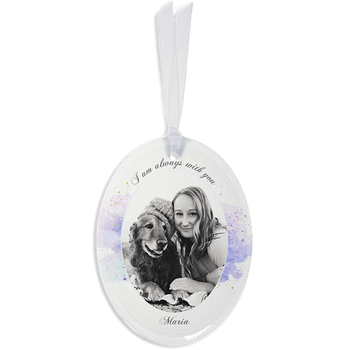 Show details for Watercolor Oval Ornament