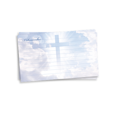 Show details for Cross in Clouds Memorial Package