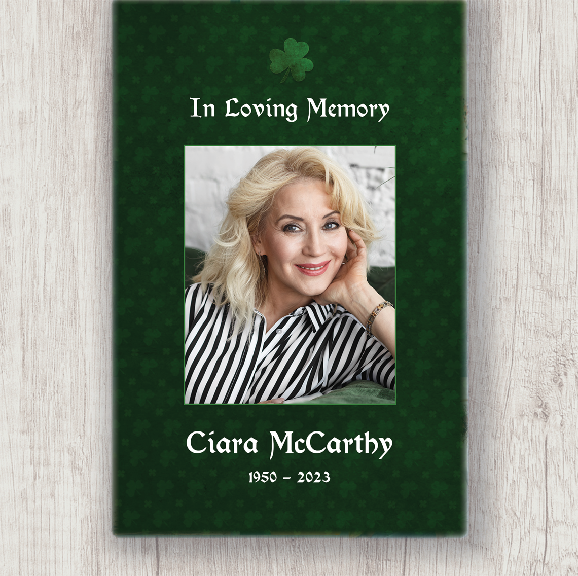 Show details for Irish Blessing Shamrock Blanket