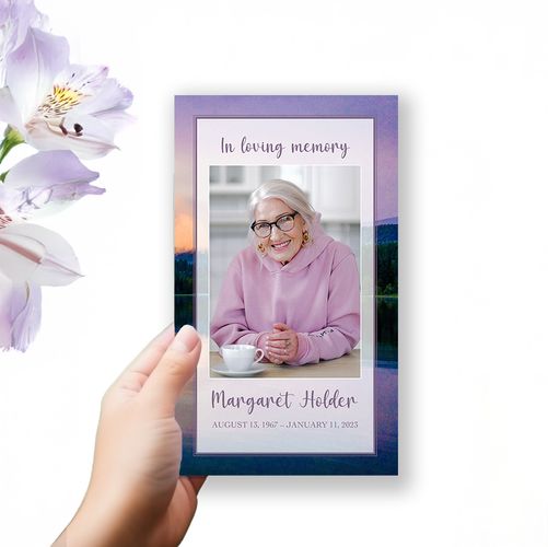 Show details for Purple Sunset Trifold Program