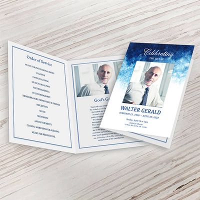 Show details for Blue Watercolor Premium Program (8.5x11)