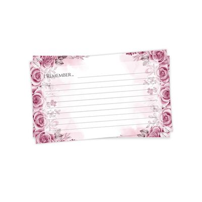 Show details for Pink Floral Border Memorial Package