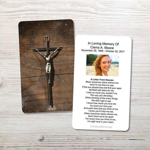 Show details for Crucifix Memorial Card