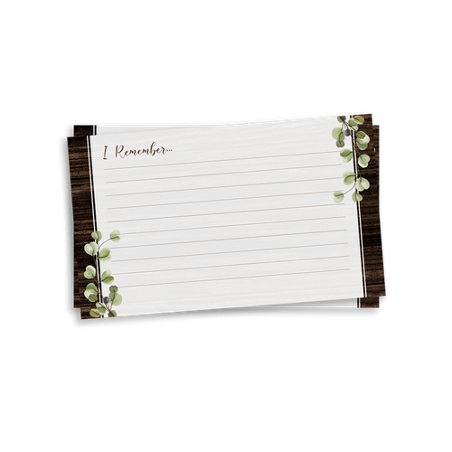 Show details for Rustic Brown Remember Card