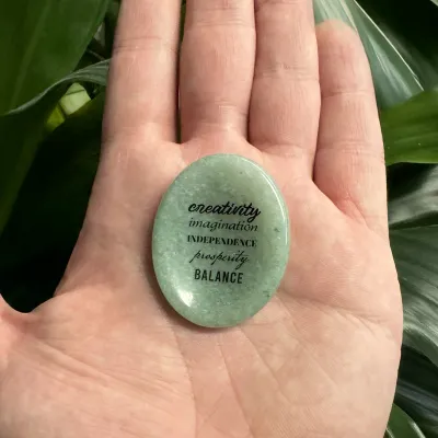 Show details for Creativity Green Aventurine Worry Stone