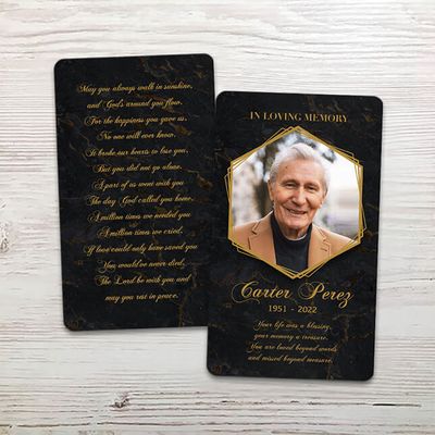 Show details for Black Marble Memorial Package